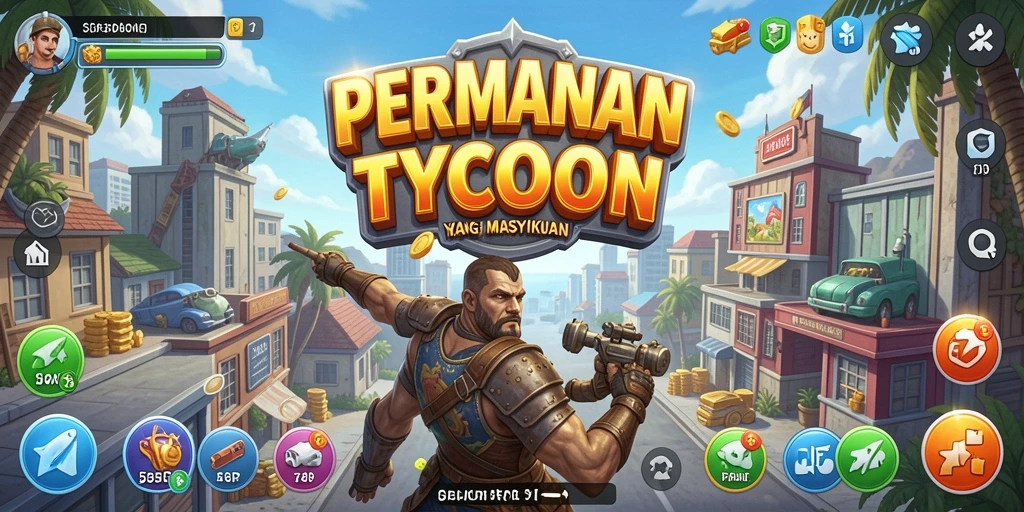 Tampilan menarik gameplay tycoon 55RP.