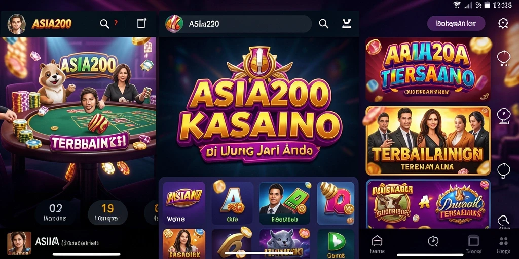 Tampilan gameplay menarik dari ASIA200 yang menampilkan suasana kasino.