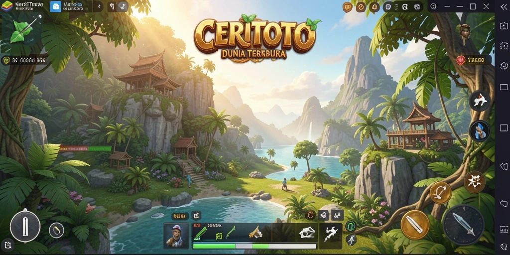Gameplay menakjubkan dari CERITOTO dalam dunia terbuka.