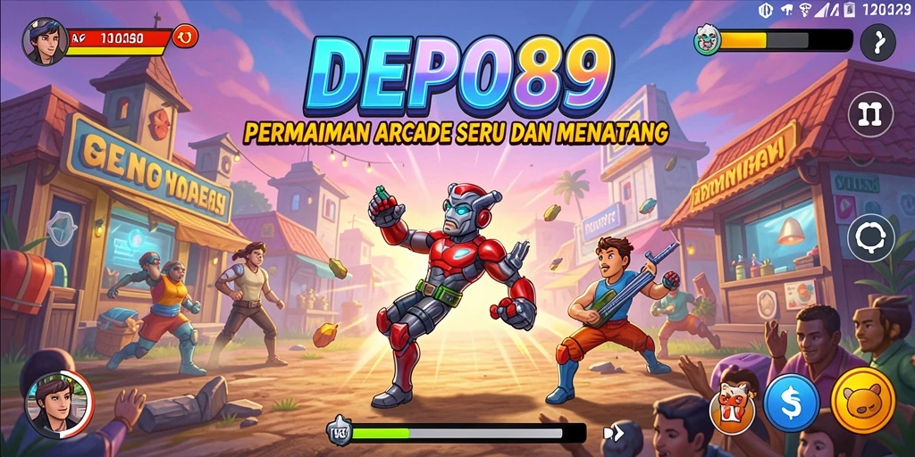 Tampilan gameplay DEPO89 yang intens dan menantang.