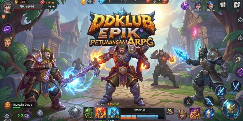 Screenshot gameplay <strong>IDKLUB</strong> menampilkan pertarungan epik dan karakter yang memukau.