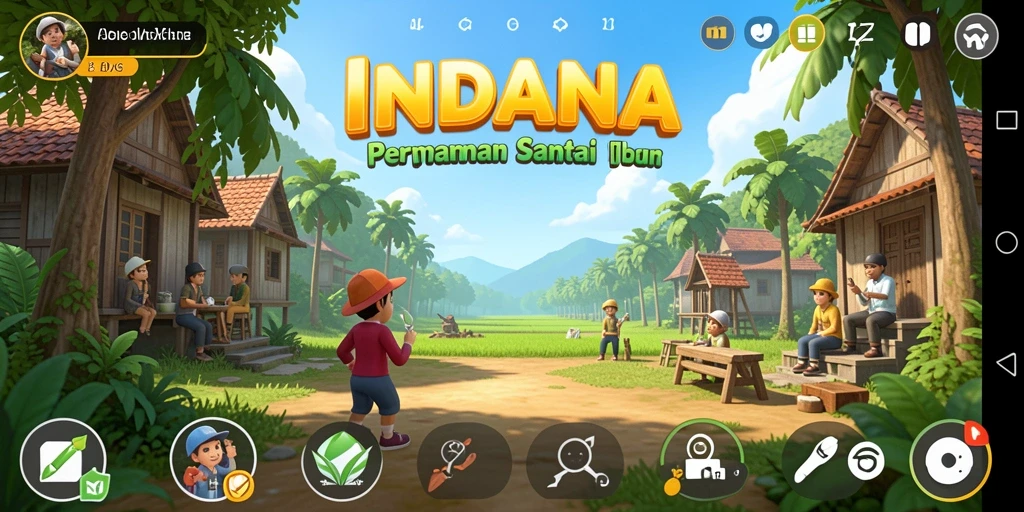 Gameplay <strong>INDAAA</strong> yang menyenangkan dan penuh warna.