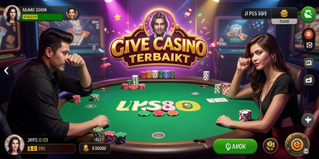 Screenshot tampilan gameplay JPS88 dengan dealer langsung dan suasana kasino.
