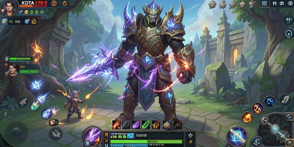 Screenshot KOTA188 menampilkan aksi seru dalam permainan MMORPG.