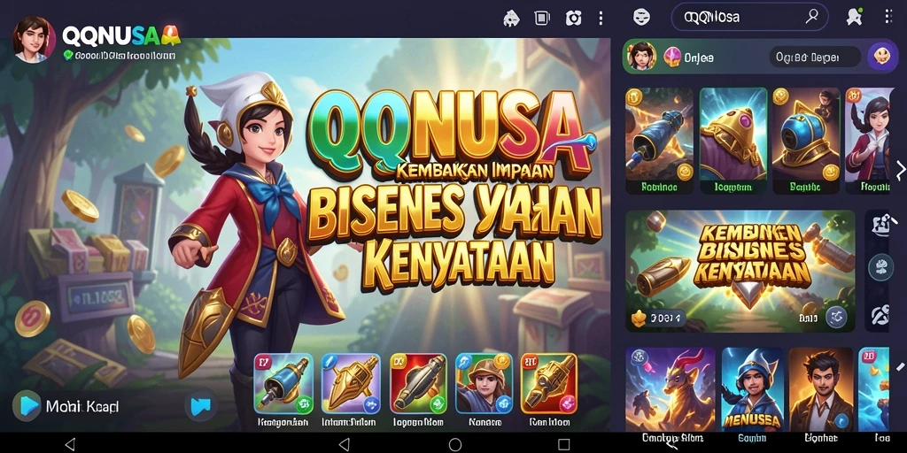Tampilan gameplay QQNUSA yang menarik dan penuh strategi.