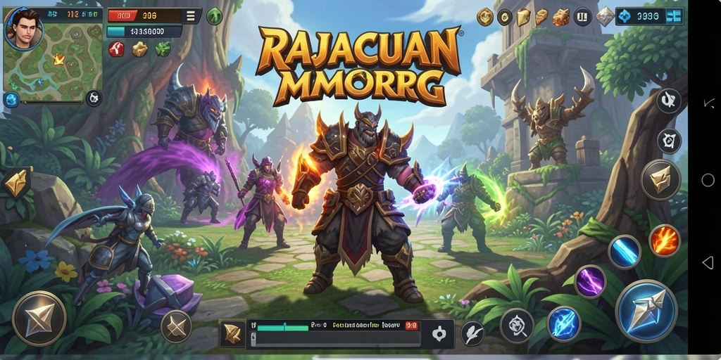 Screenshot gameplay RAJACUAN menampilkan aksi pertarungan yang intens.
