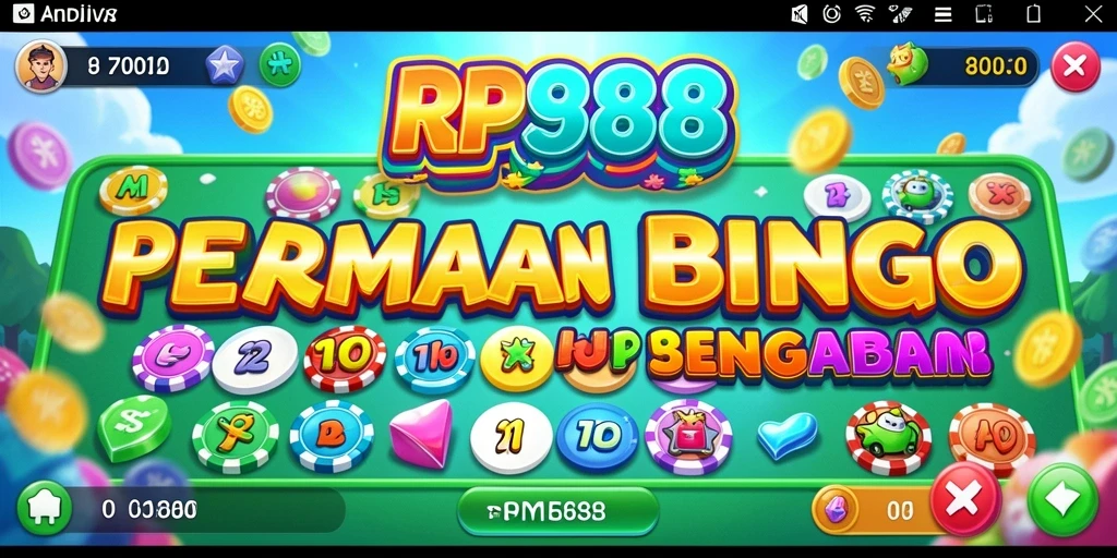 Tampilan menarik dari gameplay Bingo di RP888.