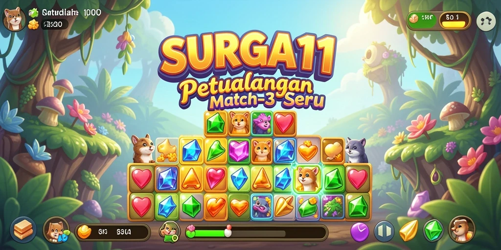 Tampilan gameplay SURGA11 yang seru dan penuh warna.
