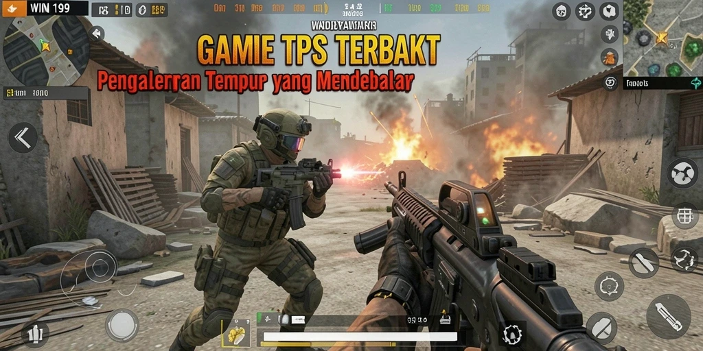 Tangkapan layar dari gameplay yang intens di WIN199