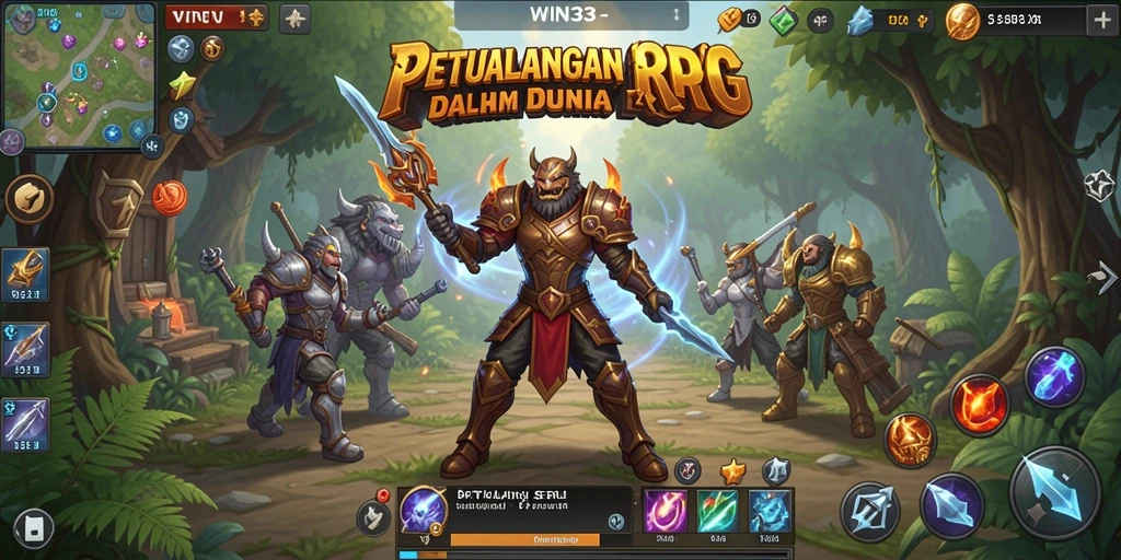 Tampilan gameplay seru dalam dunia RPG yang luas.
